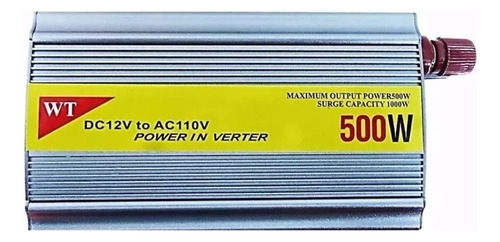 Inversor Conversor Veicular Bateria 500w Dc 12v Ac 110v