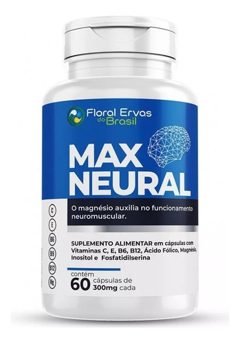 Max Neural 60 Cáps Fosfatidilserina Inositol Magnesio B6 B9