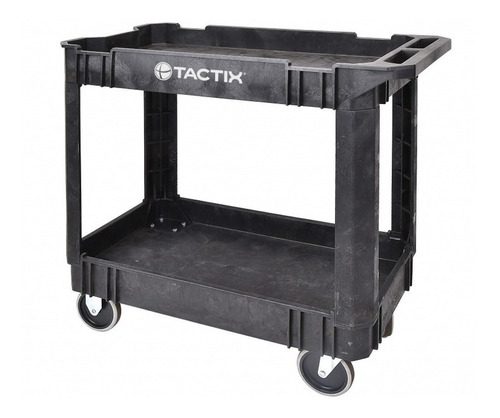 Carro Plastico Tactix C/ruedas 2 Gavetas 86,6x44x82,5 Cm.