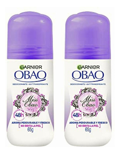 Garnier Obao Miss Sexy Desodorante Para Mujer Roll On 65 Gr,