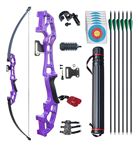 Dq Archery 50 Bodown Bow Y Flechas Establecidas Para Adultos