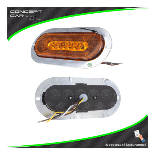 10 Plafon 6 Led Gel Ovalado Galactic 4 Funcion Universal 12-