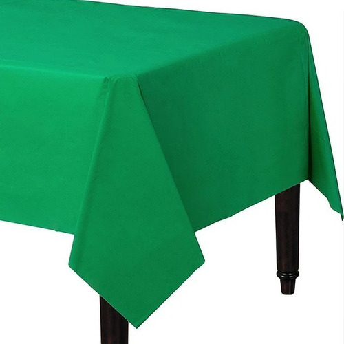 Mantel Para Cumpleaños Variedad De Colores 137x274cm Glam Color Verde
