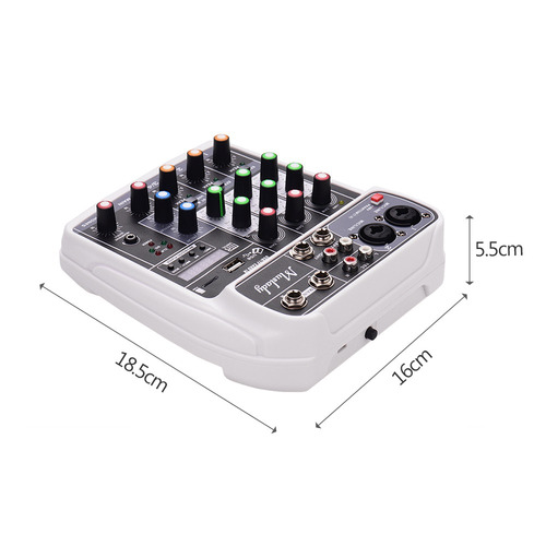 Muslady Ai-4 Tarjeta De Sonido Compacta Consola De Mezclas