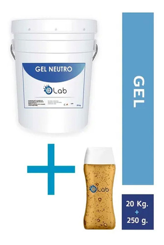Set Gel Conductor Neutro 20 Kg+ Gel Reductivo 250 Gr Biolab