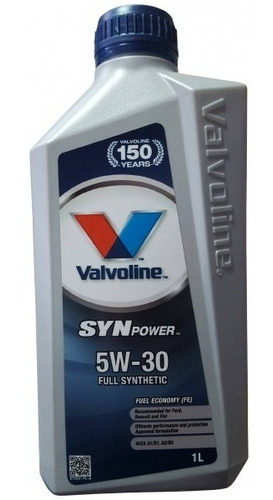 Aceite Valvoline Synpower Fe 5w30 1lt  - Sintetico