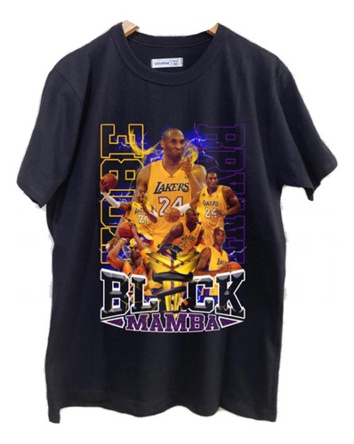 Remeras Estampadas Dtg Full Hd Kobe Bryant Black Mamba Nba