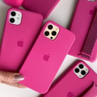 Funda Silicone Case Para iPhone Magenta