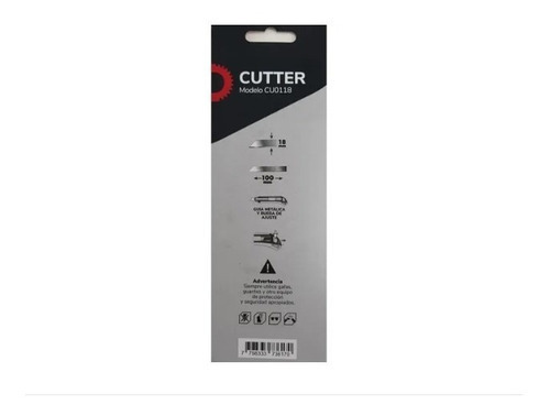 Cutter Trincheta Cortante 18mm Guía Metalica Y Rueda Ajuste