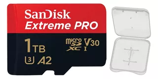 Cartão Micro Sd Sandisk 1tb Extreme Pro 200mbs E Adp +case