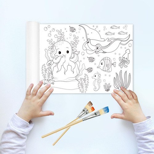 Rollo De Dibujo Para Niños, Rollo De Graffiti De Papel Para