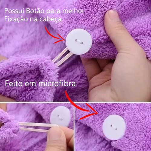 Toalla De Baño Con Cabeza De Toalla Para Secar El Cabello, 1
