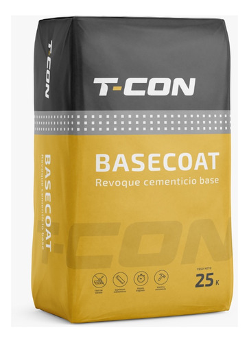 Basecoat T - Con 25 Kg Revoque Cementicio Basecoat