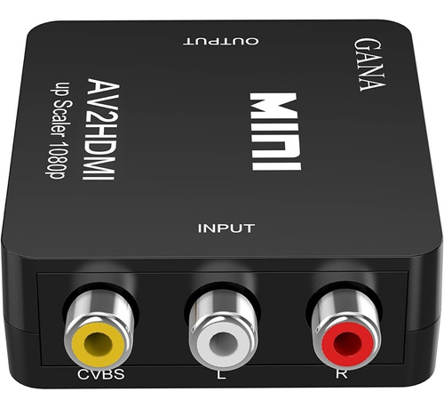 Adaptador Rca A Hdmi Av A Hdmi Gana 1080p Mini Rca Compues