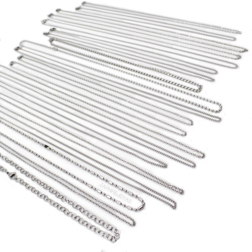 Combo 20 Cadenas Acero Quirurgico Por Mayor Ideal Revendedores