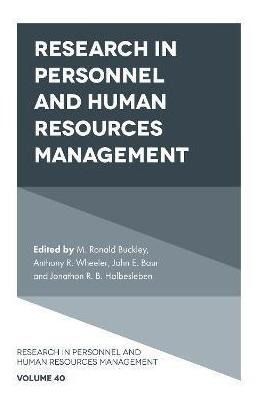 Libro Research In Personnel And Human Resources Managemen...