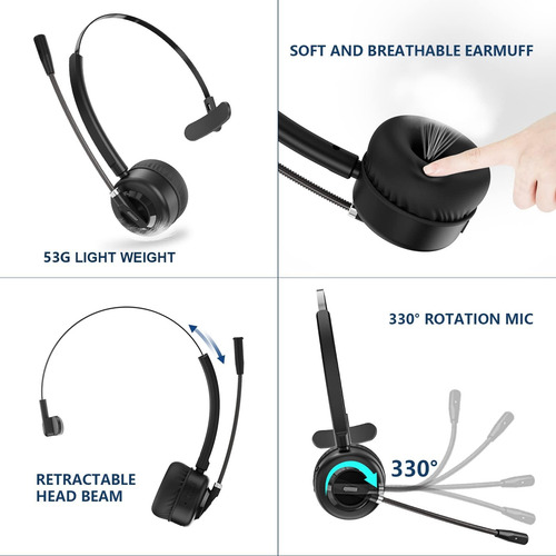 Auriculares De La Computadora Nightroad Con Micrófono De Can