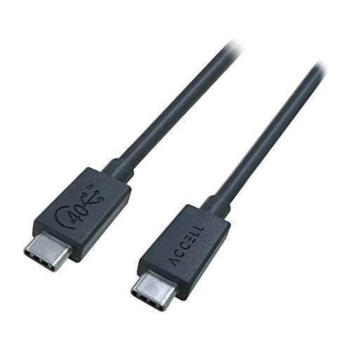 Cable Accell Usb4 De 40 Gbps Tipo C, Certificado Usb-if De 4