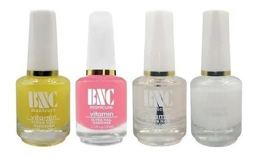 Kit 04un. Base Fortalecedora Vitaminas Para Unha Bnc Oferta