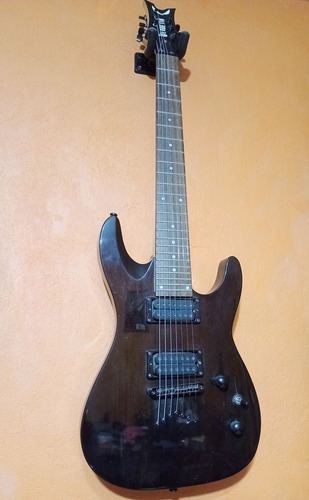 Guitarra 7 Cuerdas Dean Vendetta 1.7 Diestro Negro Palo De Rosa (Usado)