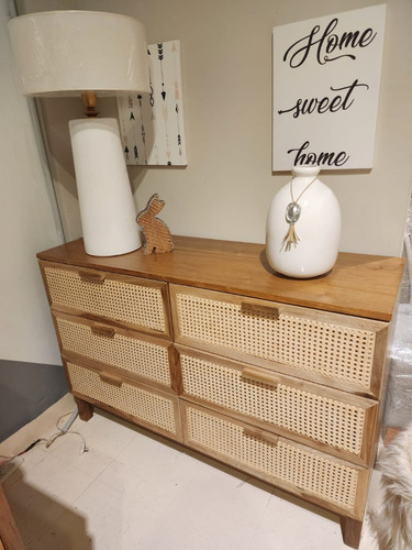 Imagen 4 de 10 de Comoda Cajonera Thor 6 Cajones Madera Maciza Petiribi