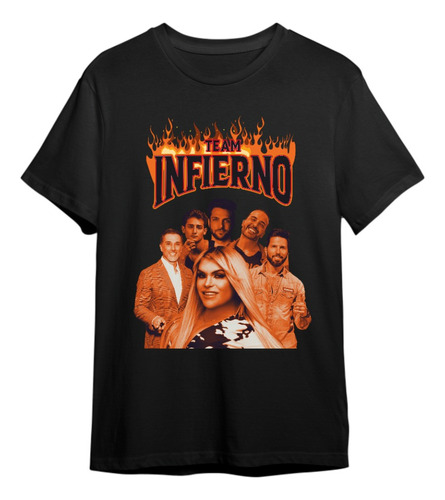 Playera Team Infierno Casa Famosos Streetwear