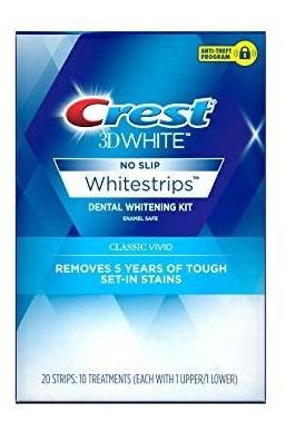 Cresta 3d Whitestrips Vivid Clásico Dientes Blanqueamiento K