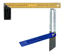 Comprar Kit Carpintero Escuadra Metal 40 Cm + Falsa Escuadra Angulos
