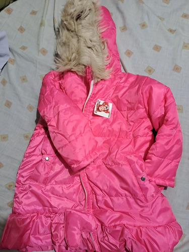 Campera Niña Nueva Super Abrigada Polar Hasta Mangas Talle 4