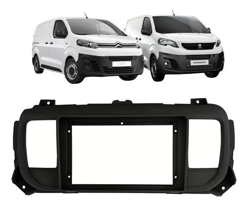 Chasis 2din para Peugeot Expert/Citroen Jumpy 9 E, color negro