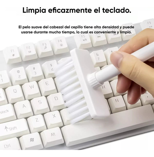 Dapon Kit De Cepillos Limpieza Para Teclado, Pc Y Audífonos