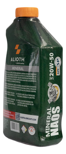 Naos Mineral Sae 20w-50 Sp Aceite Para Motor 946ml
