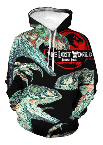 Sudadera Casual Con Estampado 3d De Dinosaurios De Jurassic