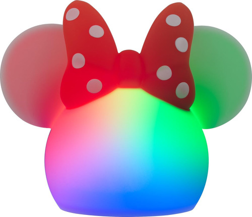 Minnie Mouse - Luz Blanda Que Cambia De Color, Luz Nocturna 