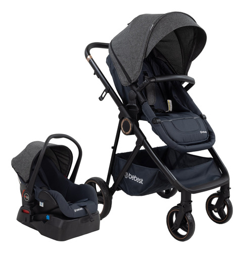 Coche De Paseo Cosmos Deluxe Ts 3en1 Y Base Bebesit