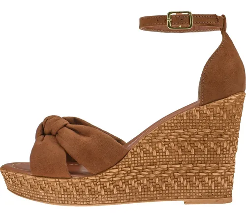 Sandalia Feminina Anabela Espadrille Tric Corda Sapato Casual