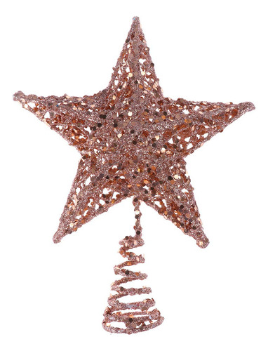 Decoracin De Rbol De Navidad De 7.9in Con Estrella De Hierro