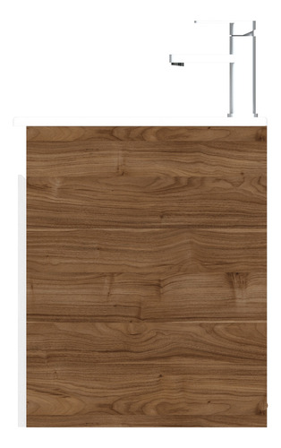 Mueble De Baño Kyle Con Lavamanos Café Oscuro 60x46x55cm