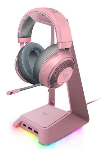 Imagen 2 de 6 de Razer Base Para Audifonos Gamer Quartz Chroma Stand Rgb