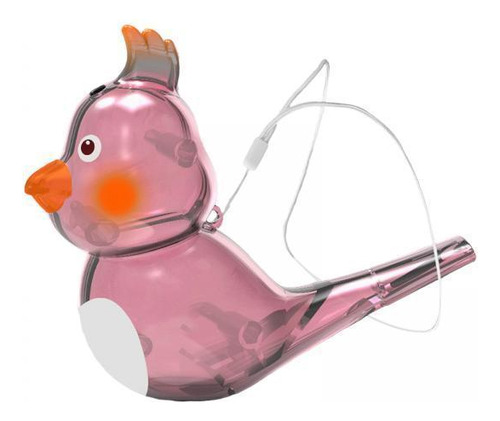 2 Silbato De Agua Para Pájaros, Novedad Con Cordón, Rosa