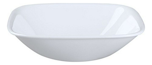 Juego De 4 Tazones Corelle Square Pure White De 10 Oz Para S