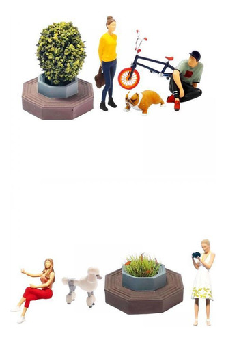 Resina 1:64 Modelos De Personas Juguete Para Jardín De