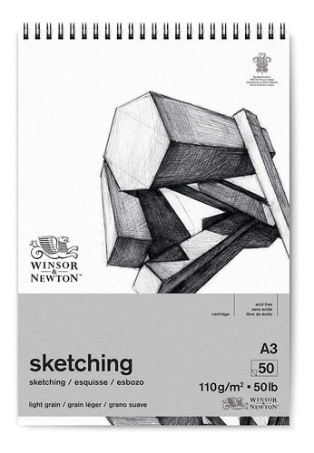 Block Winsor & Newton Sketch Padw Ewh 110grs A3 50s