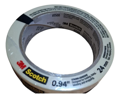 Cinta De Papel Enmascarar 3m Scotch 24mm X 40metros
