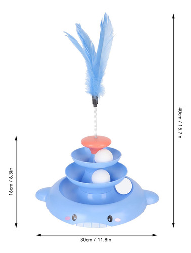 Pista Interactiva Desmontable Para Mascotas Cat Ball Tower T