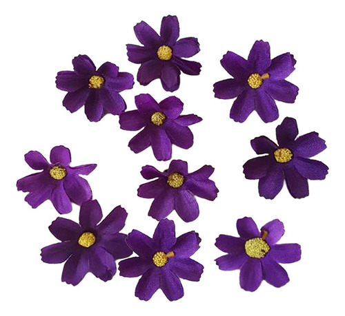 20 Piezas Vívidas Cabezas De Flores De Margarita Artificial