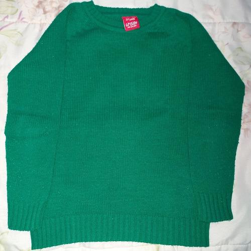 Sweater Verde Grisino Talle 5 A 6 Años