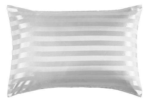 Fundas De Almohada Estándar Seda Pura Suaves Premium Color Gris/plata Color Gris/plata