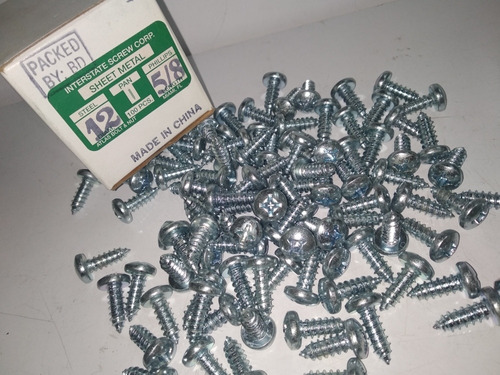 Tornillos Tirafondos De 5/8 Con Diámtro 12 Caja 100 Tornillo