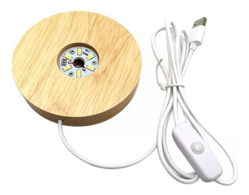 3 Base De Luz Led Iluminada Para Pantalla De Luz 100mm_warm